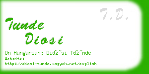 tunde diosi business card